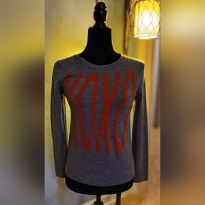 Banana Republic Gray XO Soft Long Sleeve Knit Top/Sweater Women's Extra Small XS